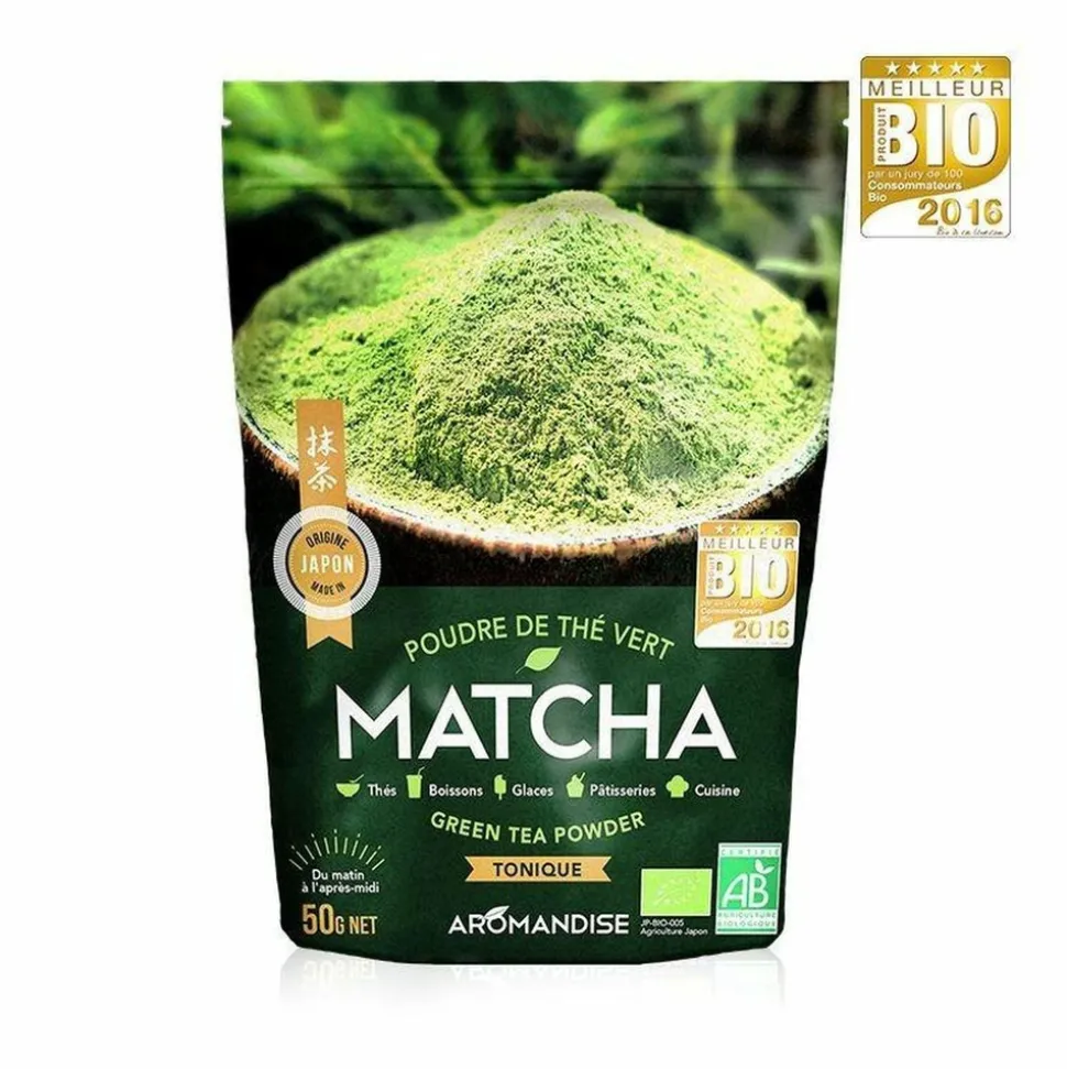 AROMANDISE - Thé vert bio matcha en poudre 500 g