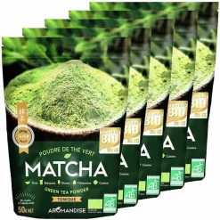 AROMANDISE - Thé vert bio matcha en poudre 250 g