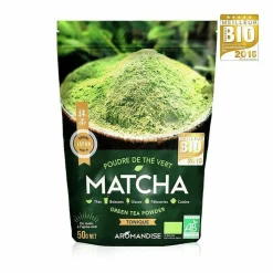 AROMANDISE - Thé vert bio matcha en poudre 250 g