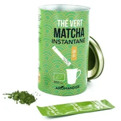 AROMANDISE - Thé vert matcha instantané en sticks