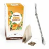 AROMANDISE - Tisane orange et cannelle bio 20 sachets + paille inox avec filtre