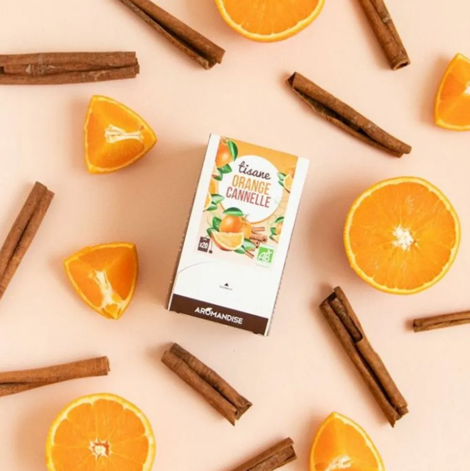 AROMANDISE - Trio tisanes festives - soirées d'hiver + magie de noël + orange cannelle