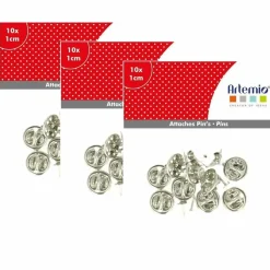 ARTEMIO - 30 attache pin's métalliques