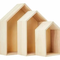 ARTEMIO - 2 blocs de 3 étagères maison en bois