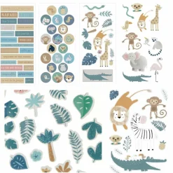 ARTEMIO - 6 feuilles de stickers safari