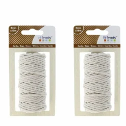 ARTEMIO - 2 ficelle coton pour macramé 10 m - beige