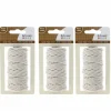 ARTEMIO - 3 ficelles en coton pour macramé 10 m - beige
