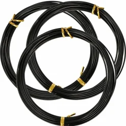 ARTEMIO - 3 fils d'aluminium 5 m x 1,5 mm - noir