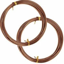 ARTEMIO - 2 fils d'aluminium 5 m x 1,5 mm - bronze