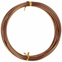 ARTEMIO - 2 fils d'aluminium 5 m x 1,5 mm - bronze