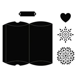 ARTEMIO - 5 matrice de découpe boîte coussin 8 x 14,5 cm