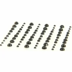 ARTEMIO - 160 perles adhésives noires