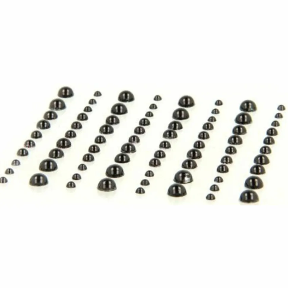 ARTEMIO - 160 perles adhésives noires