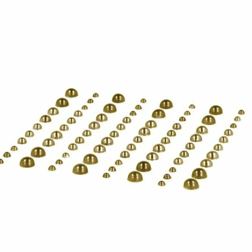 ARTEMIO - 160 perles adhésives doré clair