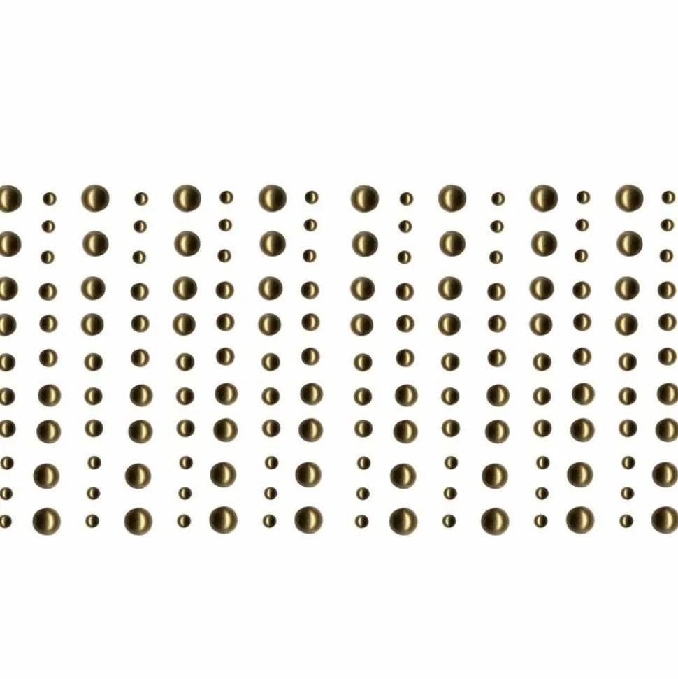 ARTEMIO - 160 perles adhésives doré clair