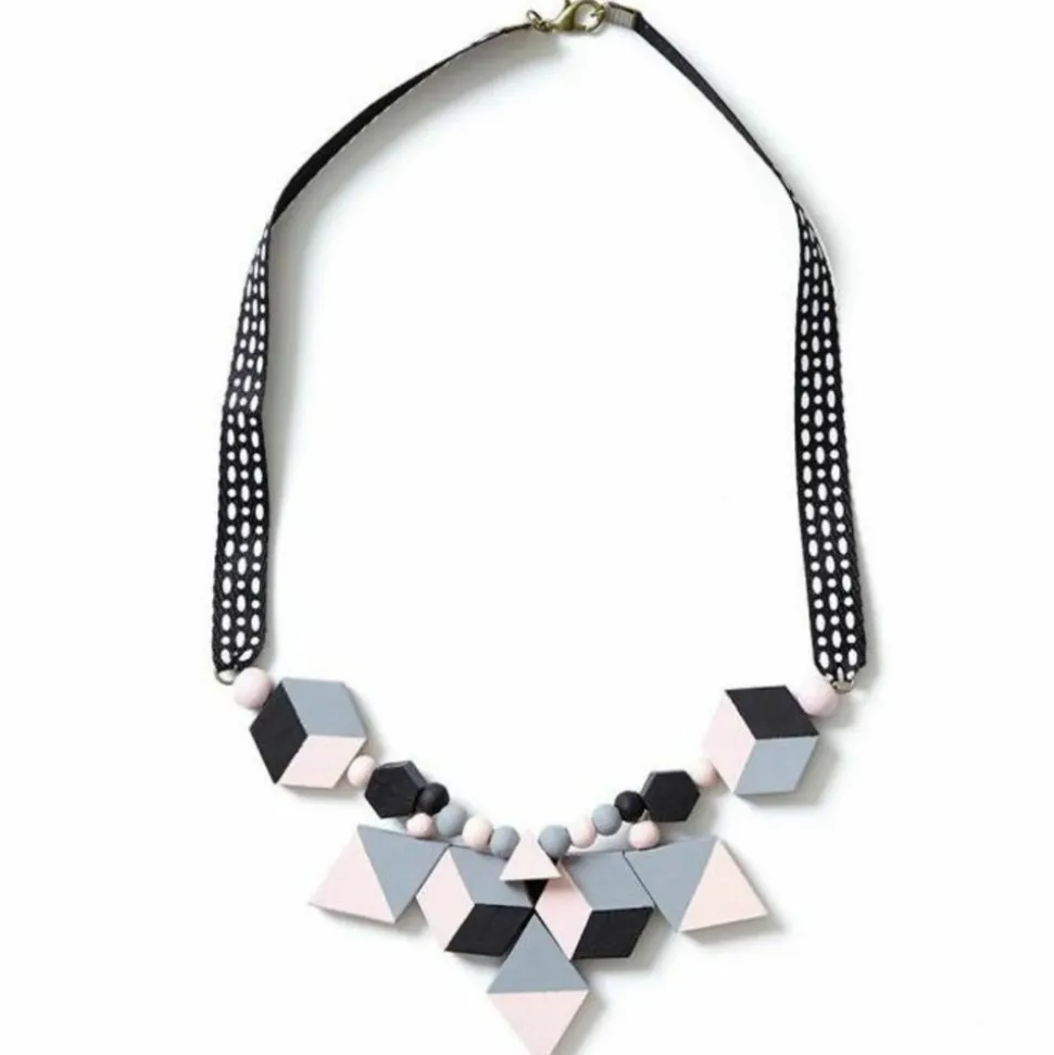 ARTEMIO - 24 perles en bois losanges 30 mm