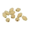 ARTEMIO - 10 perles en bois toupies 20 x 15 mm