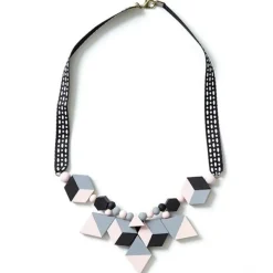 ARTEMIO - 15 perles en bois hexagonales 20 x 5 mm