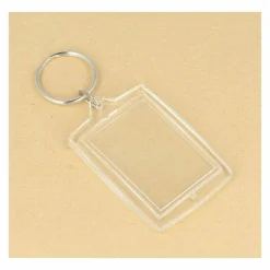 ARTEMIO - 8 porte-clés transparents pour photos 3 x 4,5 cm