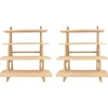 ARTEMIO - 2 présentoirs bois à 4 étagères 38 x 32 x 26 cm