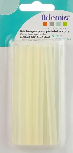 ARTEMIO - 36 recharges pistolet à colle - 7 x 100 mm