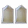 ARTEMIO - 2 étagères en bois maison 22,5 x 14 x 10 cm