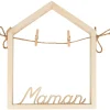 ARTEMIO - Cadre en bois à décorer 3D motif la maison Maman