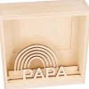 ARTEMIO - Cadre en bois 3D à décorer Papa