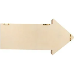 ARTEMIO - Etagère bois flèche 40 x 20 x 7 cm