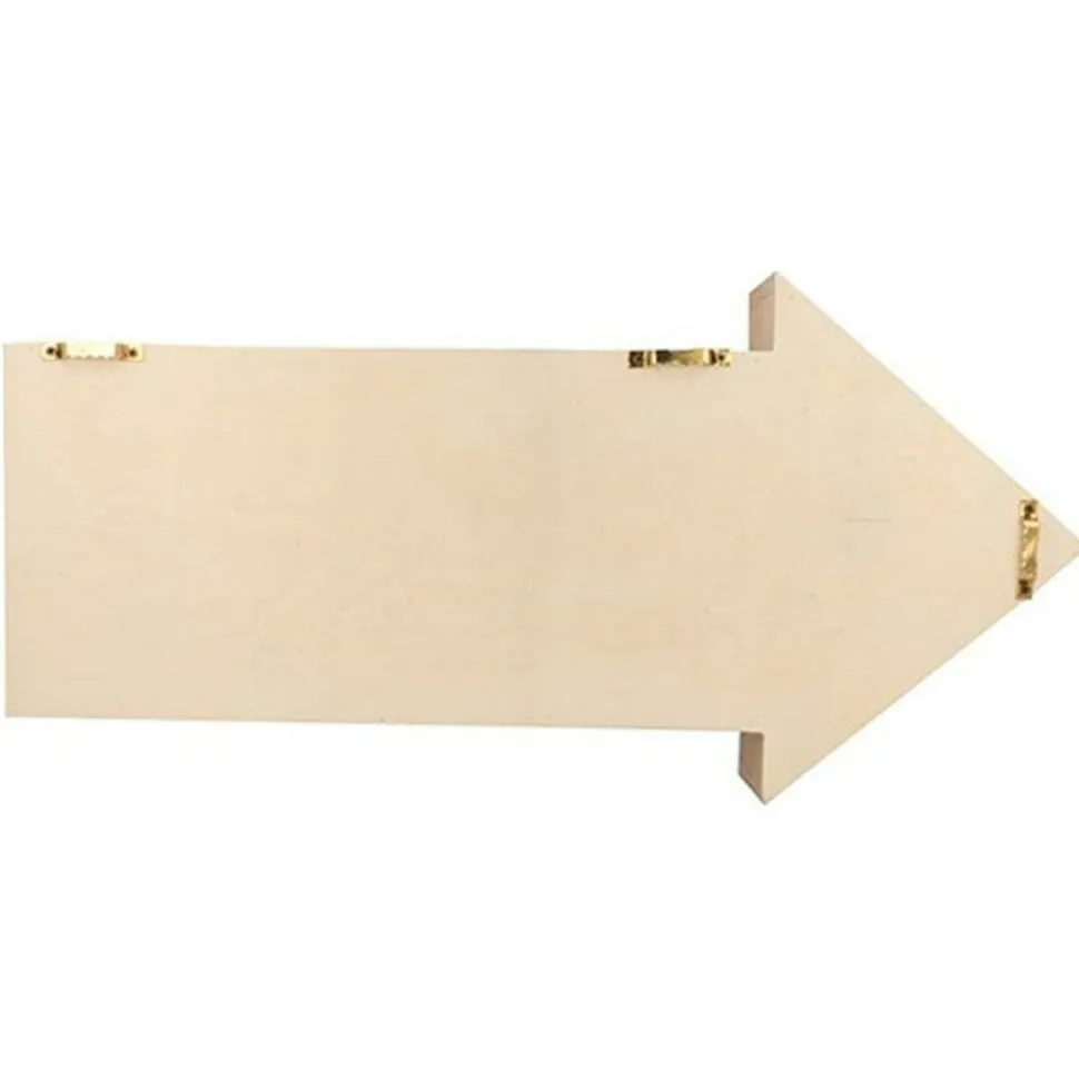 ARTEMIO - Etagère bois flèche 40 x 20 x 7 cm