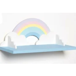 ARTEMIO - Etagère en bois arc-en-ciel 40 cm