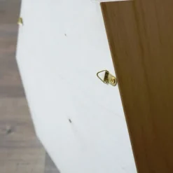 ARTEMIO - Etagère hexagone en bois 24 x 21 x 10 cm