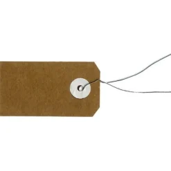 ARTEMIO - Etiquettes kraft avec fil métallique - 5,5 x 3 cm