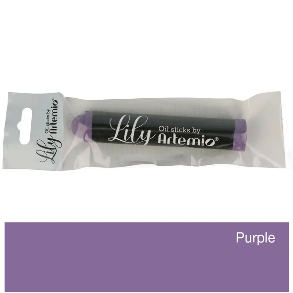 ARTEMIO - Pastel à l'huile - prune