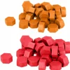 ARTEMIO - Perles de cire hexagonales - rouge + orange