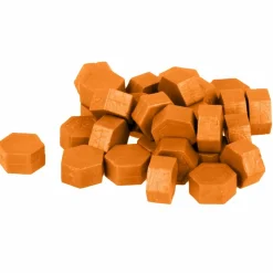 ARTEMIO - Perles de cire hexagonales - rouge + orange