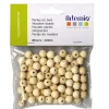 ARTEMIO - Perles rondes x80, en bois 12mm