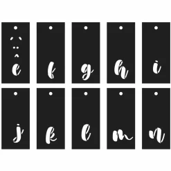 ARTEMIO - Pochoirs alphabet calligraphie