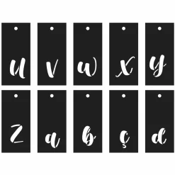 ARTEMIO - Pochoirs alphabet calligraphie