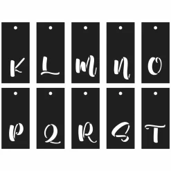ARTEMIO - Pochoirs alphabet calligraphie