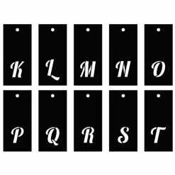 ARTEMIO - Pochoirs alphabet 70 motifs - lettre cursives & chiffres