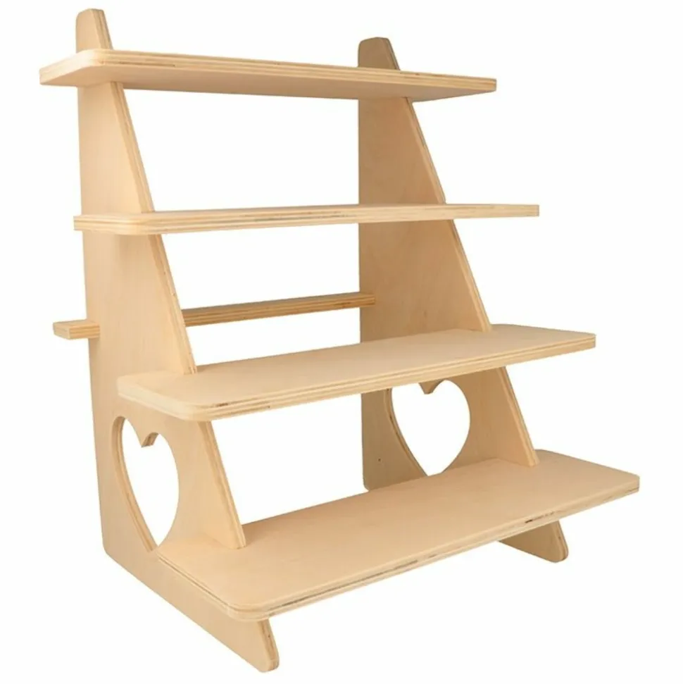 ARTEMIO - Présentoir bois à 4 étagères 38 x 32 x 26 cm