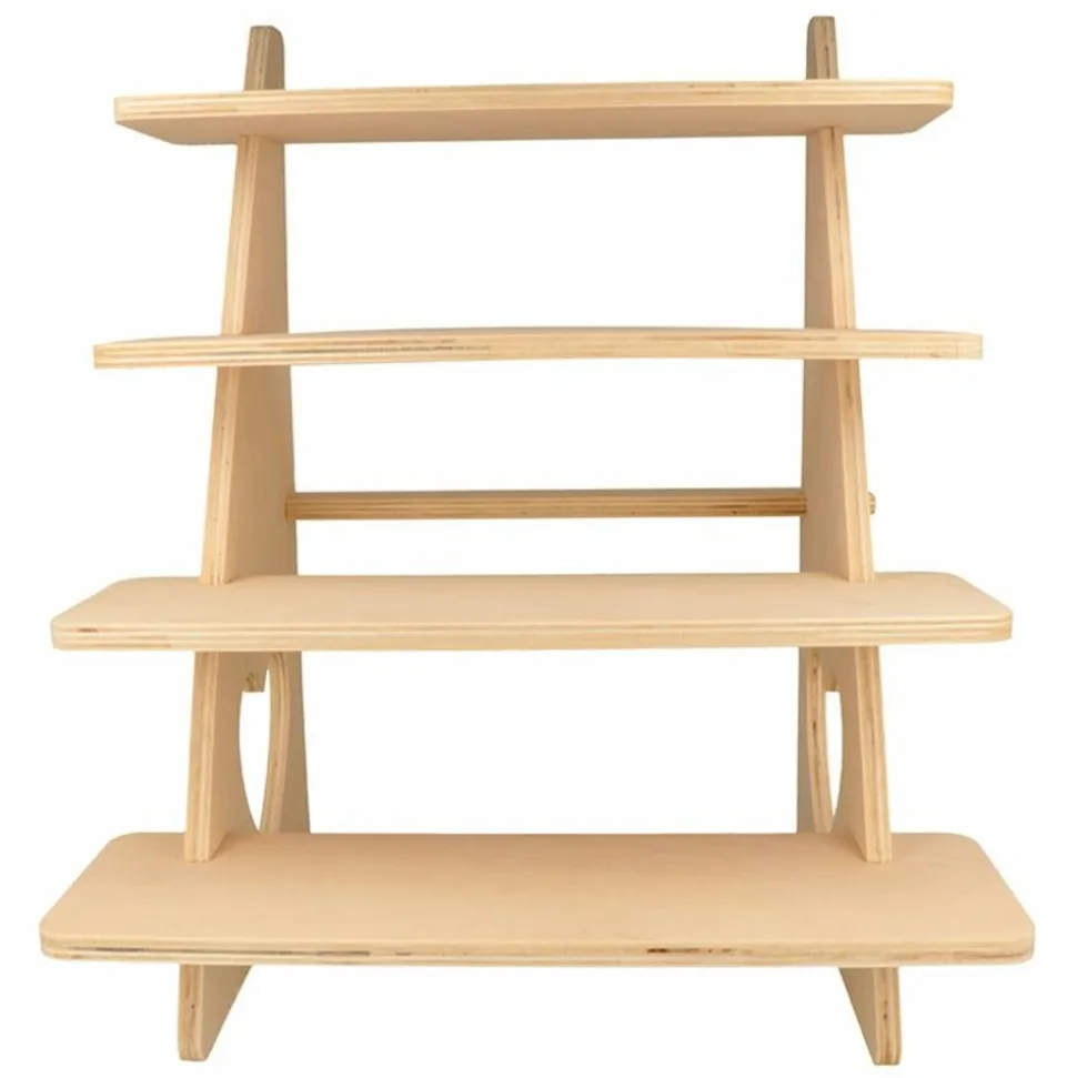 ARTEMIO - Présentoir bois à 4 étagères 38 x 32 x 26 cm