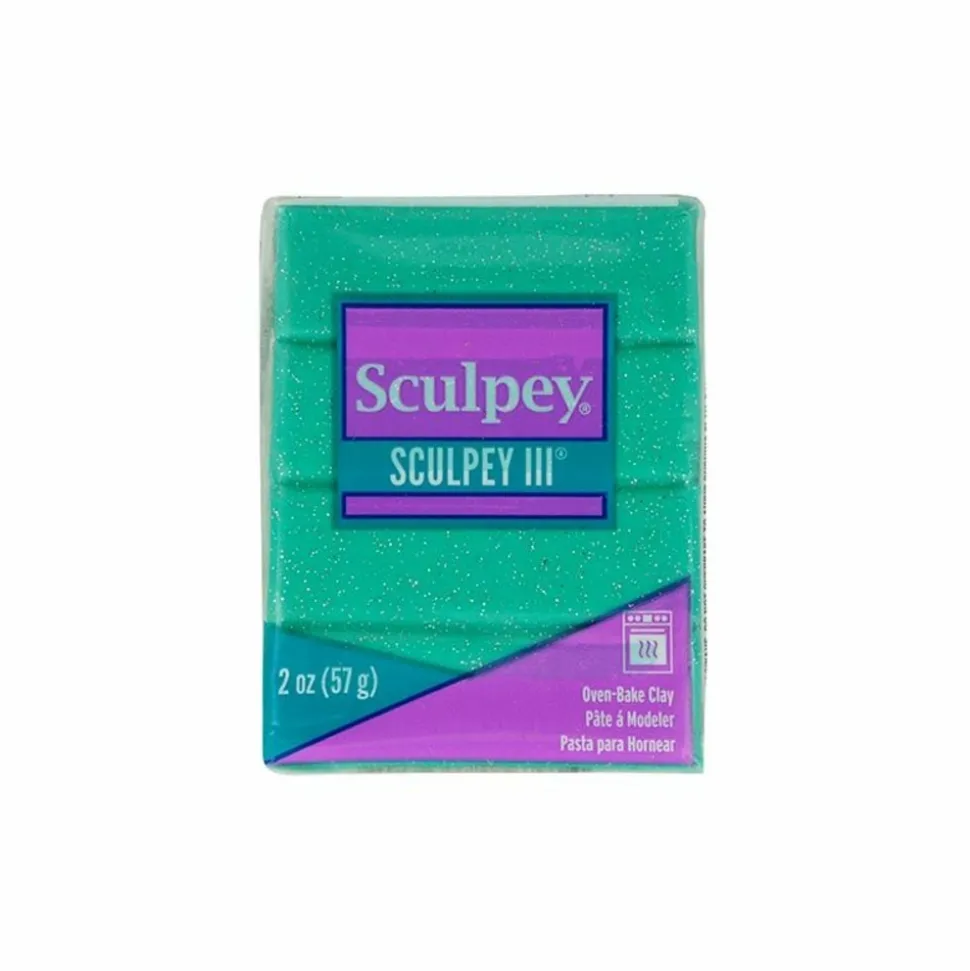 ARTEMIO - Pâte polymère sculpey 57 g - turquoise pailleté