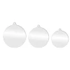 ARTEMIO - Set 3 boules Noël transparentes rondes acryliques