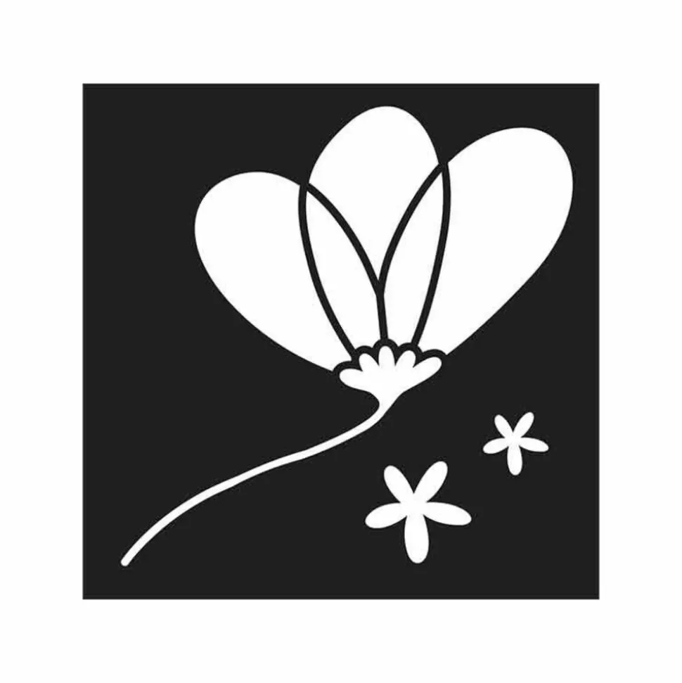 ARTEMIO - Set 12 pochoirs 9 x 9 cm - jardin