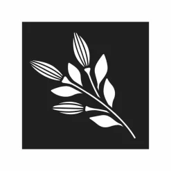 ARTEMIO - Set 12 pochoirs 9 x 9 cm - jardin