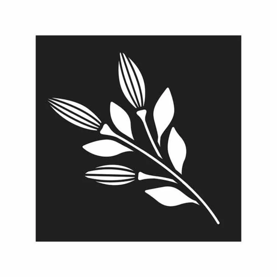 ARTEMIO - Set 12 pochoirs 9 x 9 cm - jardin