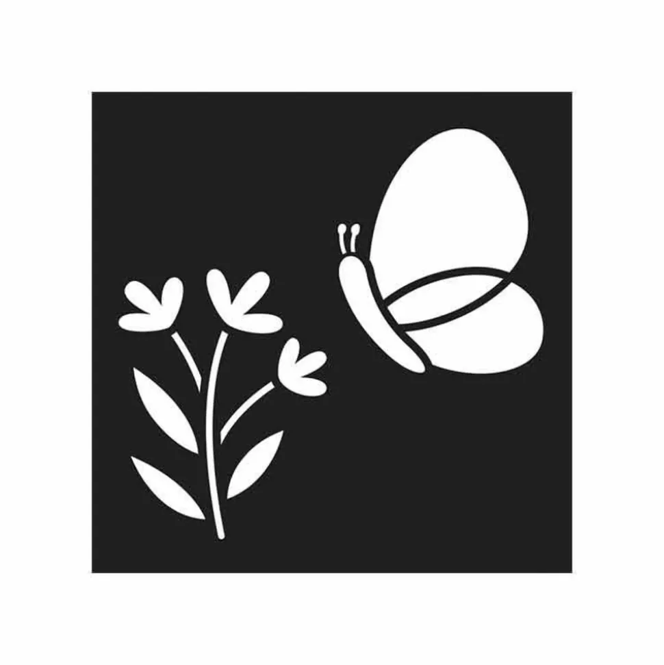 ARTEMIO - Set 12 pochoirs 9 x 9 cm - jardin