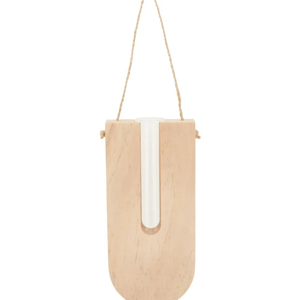 ARTEMIO - Soliflore suspendu en bois 7x16cm